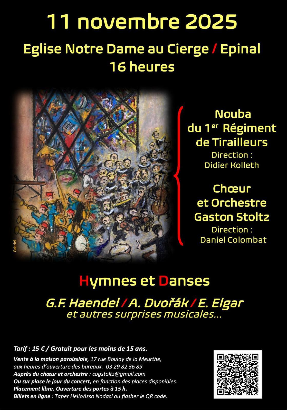 Concert 11 novembre 2025 EPINAL Eglise Notre Dame au Cierge